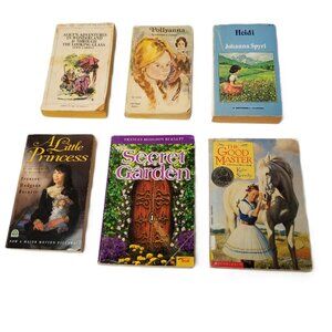 Classic Girls Book Lot 6 Secret Garden Heidi Pollyanna Alice